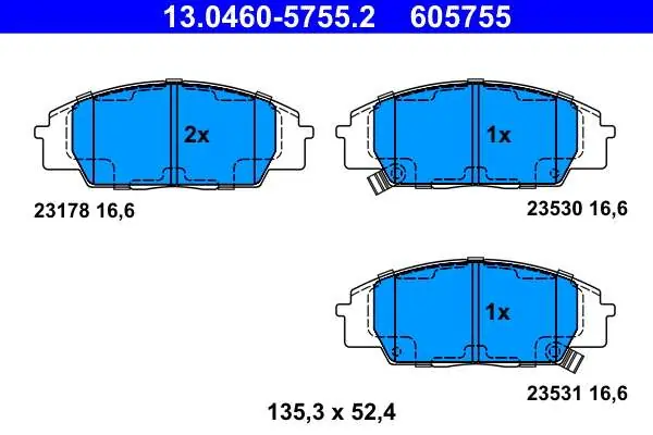 Wyprzedaż zapasów | KLOCKI HAM. HONDA CIVIC 01-05 TYPE-R