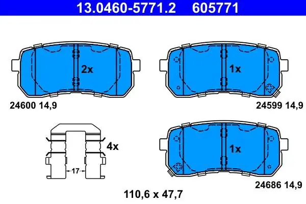 W sprzedaży | KLOCKI HAM. KIA CARNIVAL 06- TYŁ