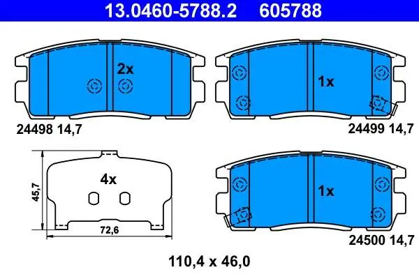 Ograniczona dostępność - KLOCKI HAM. OPEL ANTARA 06- TYŁ