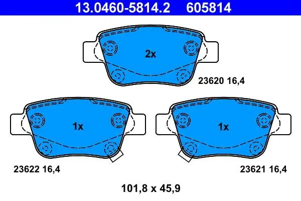 Prosto od producenta | KLOCKI HAM. TOYOTA AVENSIS 03-09 TYŁ Z CZUJ.
