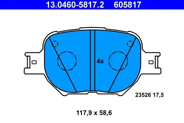 KLOCKI HAM. TOYOTA COROLLA 02-04 | Ostatnie sztuki