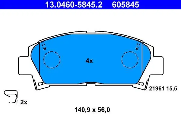 Nowa pozycja w ofercie | KLOCKI HAM. TOYOTA AVENSIS 00-01