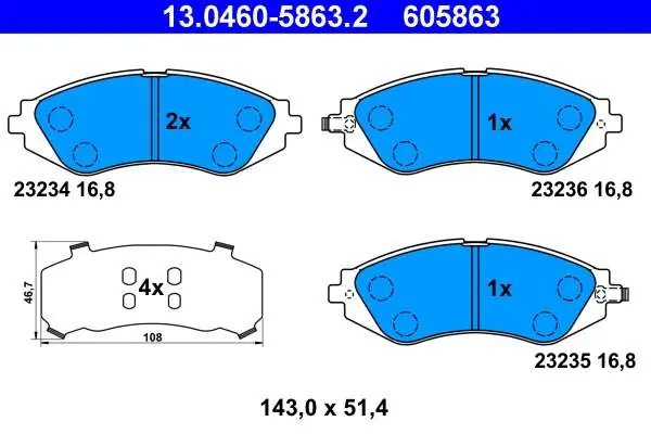 W sprzedaży - KLOCKI HAM. DAEWOO LACETTI 04-
