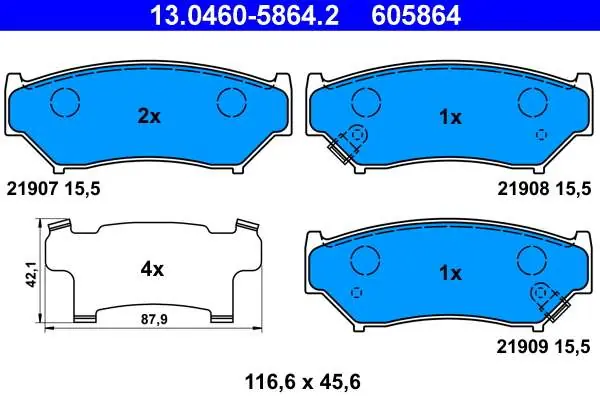 Oferta | KLOCKI HAM. SUZUKI GRAND VITARA 98-05 1,6
