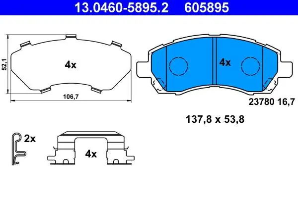 KLOCKI HAM. SUBARU LEGACY II 96-00 - Okazja cenowa
