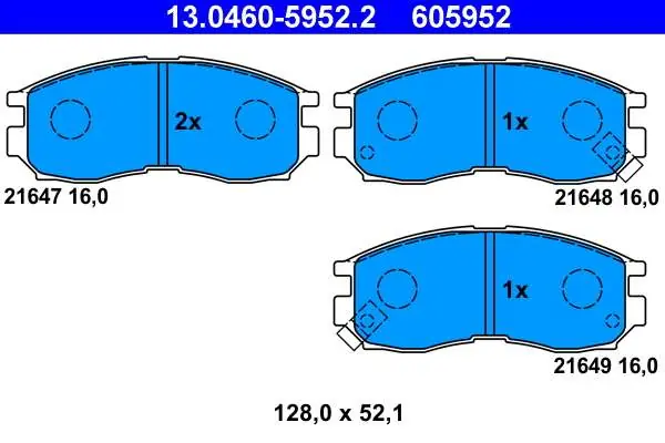 Oferta specjalna - KLOCKI HAM. MITSUBISHI GALANT 90-01 Z CZUJ.