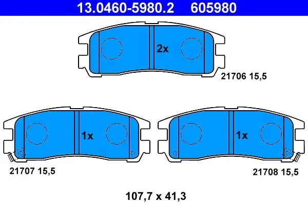 Superoferta - KLOCKI HAM. MITSUBISHI GALANT 92-01 TYŁ Z CZUJ