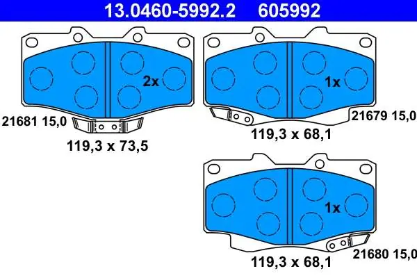 KLOCKI HAM. TOYOTA HILUX 88-05 | Supercena