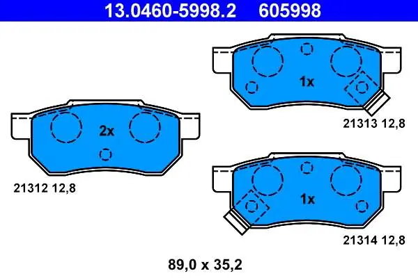 Nowa pozycja w ofercie - KLOCKI HAM. HONDA ACCORD, CIVIC TYŁ